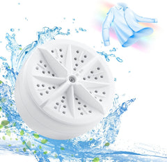 Mini Washing Machine Portable Ultrasonic Turbine Washer