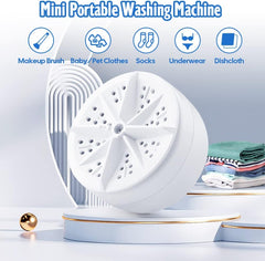 Mini Washing Machine Portable Ultrasonic Turbine Washer